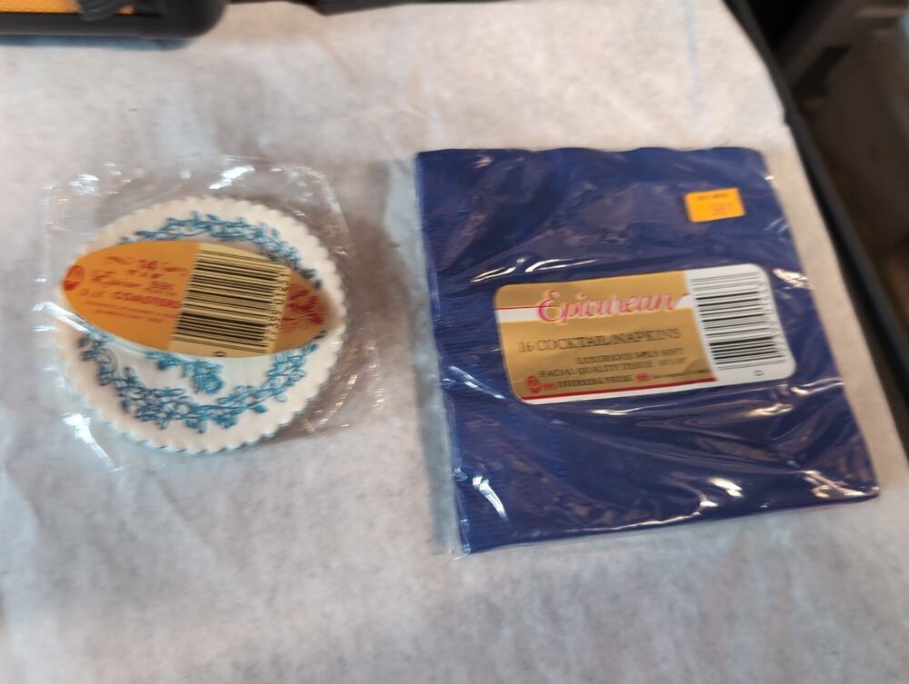 Epicure Coasters And Napkins Vintage Lot Taverner Frickle